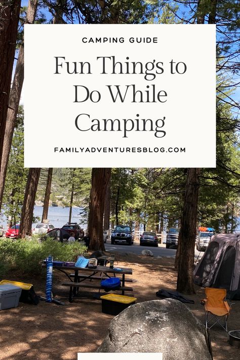 If you're worried about being bored on a camping trip, you need to fear not. There is so much you can do, no matter where you camp. Here are some of my favorite camping activities. Things To Do On Camping Trips, Fun Things To Do When Camping, What To Do While Camping, Group Camping Activities, What To Do When Camping, Things To Do When Camping, Things To Do While Camping, Lakeside Camping, Group Camping