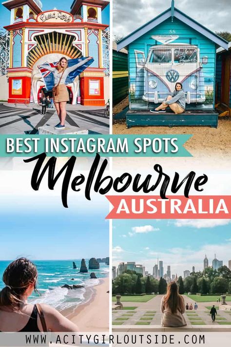 17 Best Melbourne Instagram Spots In 2024 Melbourne Photo Spots, Melbourne Instagram Photos, Melbourne Australia Aesthetic, Melbourne Photoshoot, Take Instagram Photos, Melbourne Life, Travel Melbourne, Melbourne Photography, Colourful City