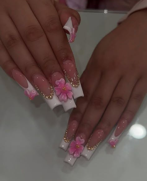 Xxl Square Nail Designs, Island Acrylic Nails, Baddies Nails Long, Aclyric Nails, Baddies Nails, Lv Nails, Island Nails, Island Birthday, Square Nail