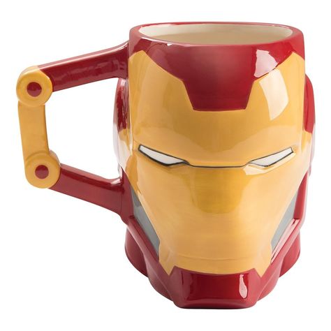 Vandor - Marvel Iron Man 20 oz. Sculpted Ceramic Mug Iron Man Merchandise, Iron Man Gift, Marvel Mug, Men Coffee, Mugs For Men, Marvel Iron Man, Unique Collectibles, Cool Mugs, Coffee Mug Sets