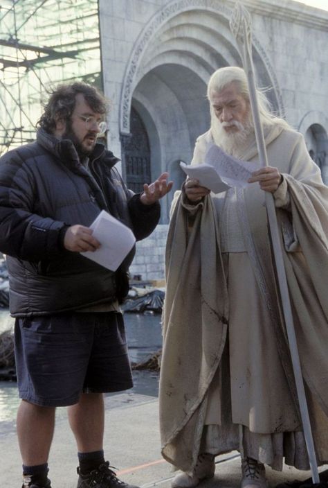 lord of the rings Sir Ian Mckellen, Minas Tirith, Film Cult, Jaws Movie, Photos Rares, The Hobbit Movies, Django Unchained, Peter Jackson, Ian Mckellen