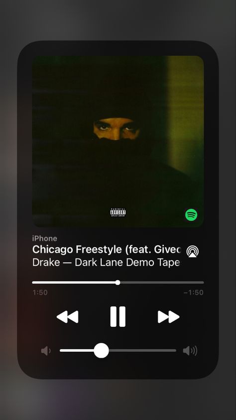 Drake / song / Hip-Hop / Chicago / Spotify Drake Cameras Spotify, Chicago Freestyle Drake Lyrics, Chicago Freestyle Drake, Drake Spotify, Chicago Freestyle, Drake Songs, Drakes Songs, Spotify Aesthetic, Fire And Desire