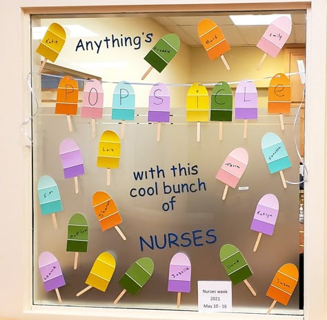 Health Care Week Ideas, Work Bulletin Board Ideas Hospital, Nursing Quality Board Ideas, Kudos Board For Work Nurse, Hospital Unit Decorations, Emergency Room Bulletin Board Ideas, Nurse Education Bulletin Board, Doctors Office Bulletin Board Ideas, Nursing Bulletin Boards