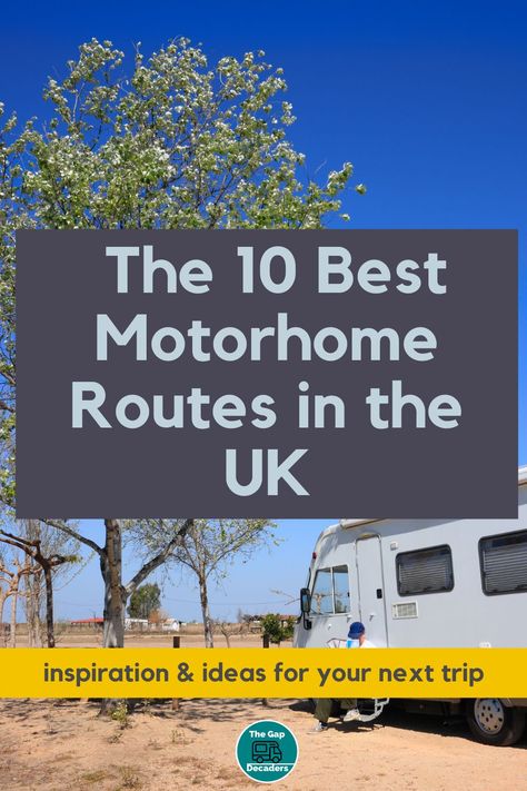 Are you taking a UK motorhome staycation? Check out the top ten best motorhome routes & trips in the UK, including highlights & campsite recommendations. #ukstaycations #uktravel #motorhomeuk #ukdestinations #motorhomeliving Motorhome Trip, Uk Tourist Attractions, Motorhome Camping, Uk Campsites, Road Trip Uk, British Holidays, Motorhome Travels, Best Campervan, Living In The Uk