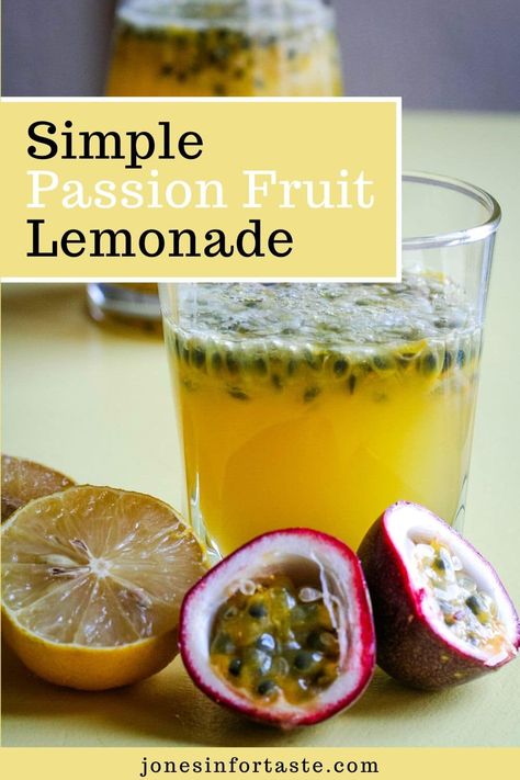 Passion Fruit Lemonade, Fruit Lemonade, Easy Lemonade Recipe, Easy Drinks To Make, Brazilian Lemonade, Passionfruit Recipes, Fruit Juice Recipes, Pumpkin Juice, Easy Drinks