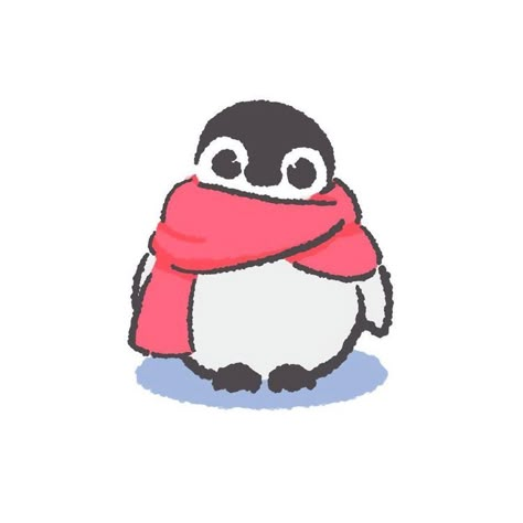 Peng Peng, Penguin Drawing, Little Doodles, Little Drawings, Cute Doodle Art, Note It, Cute Penguins, Cute Little Drawings, Cartoon Profile Pics