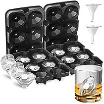 Whiskey Tray, Diy Popsicles, Whiskey Ice Cubes, Ice Diamond, Whiskey Ice, Sphere Ice, Ice Ball Maker, Silicone Tray, Clear Ice