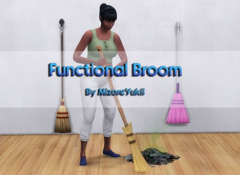 Mod: Functional Broom (Base Game & BtD supported) - Updated 12/16 | MizoreYukii on Patreon Sims 4 Decades Challenge, Sims Medieval, Sims 4 Cas Mods, Sims 4 Expansions, Tumblr Sims 4, Sims 4 Gameplay, New Mods, Sims 4 Mm, Sims Four