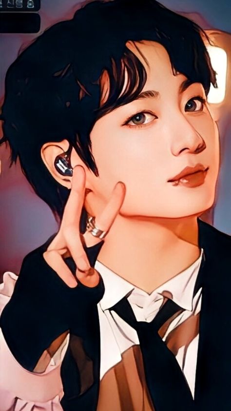 #jungkook #jungkookBTS #JUNGKOOK #jungkooktooned #jungkookanime #jungkookcartoon Jungkook Anime Pic, Jungkook Anime Fanart, Jungkook Cute Anime, Jungkook Anime Drawing, Jungkook Illustration, Jungkook Cartoon, Jungkook Anime, Bts Illustration, Jungkook Pictures