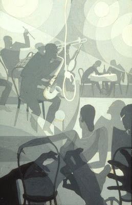 TICMUSart: Charleston - Aaron Douglas (I.M.) Aaron Douglas, Art Deco Prints, Dallas Museum Of Art, History Painting, Cleveland Museum Of Art, Jazz Age, African American Art, School Art, Belle Epoque