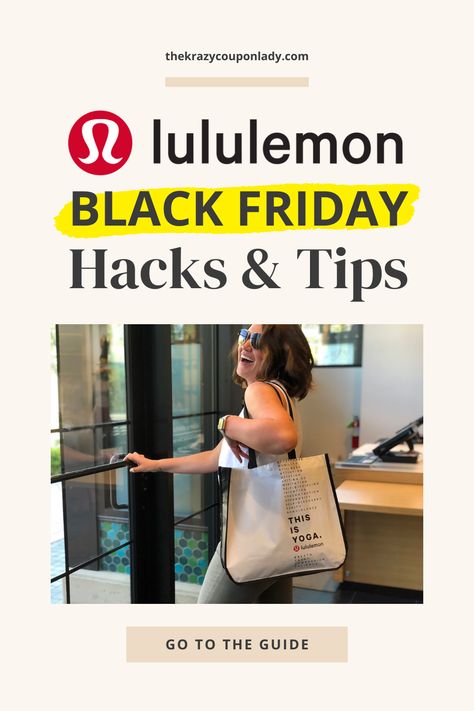 Looking to save on Lululemon’s most popular styles during the Black Friday and Cyber Monday sales? Expect deals on their best-selling Wunder Train Leggings, Stretch High-Rise Joggers, and more. As we wait for Lululemon to reveal their Black Friday 2022 ad, The Krazy Coupon Lady took a look at their past sales to find out everything you need to know for this year’s big event. Read on to learn shopping tips and hacks for Lululemon’s 2022 Black Friday sale. Best Black Friday Deals, Black Friday Sale Ads, Lululemon Black Friday, Best Black Friday Sales, Best Waist Trainer, Running Friends, Black Friday Ads, Store Hacks, Black Friday Sales