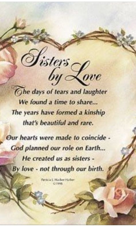 Sister Blessings Quotes, Like A Sister Quotes Friendship, Love You Sister, Love You Sister Images, Miss You Sister Quotes, Sisters By Heart Quotes, Birthday Card Verses, I Miss You Sister, Cute Sister Quotes