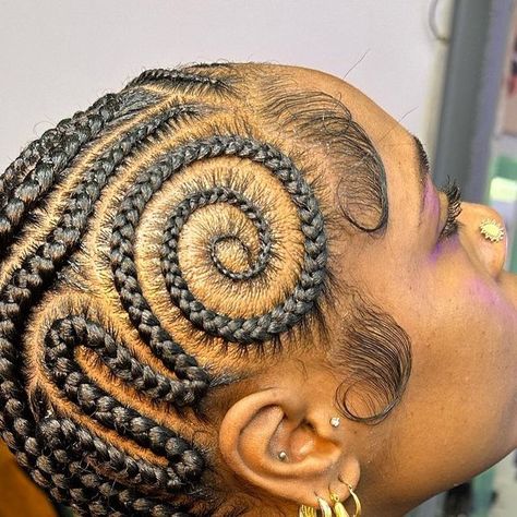 Baldheaded Braids, Medium Feed In Braids, Freestyle Braids, Feed Ins, Cornrows Natural Hair, Black Kids Braids Hairstyles, Natural Braided Hairstyles, 10 February, Feed In Braids Hairstyles