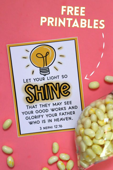 Let Your Light So Shine Free Printable, Let Your Light Shine Handout, Be The Light Gift Ideas, Share Some Kindness Bring Some Light Activities, Rise And Shine Party Theme, Let Your Light Shine Printable Free, Shine Your Light Craft, Let Your Light Shine Classroom Theme, Let Your Light Shine Craft Sunday School