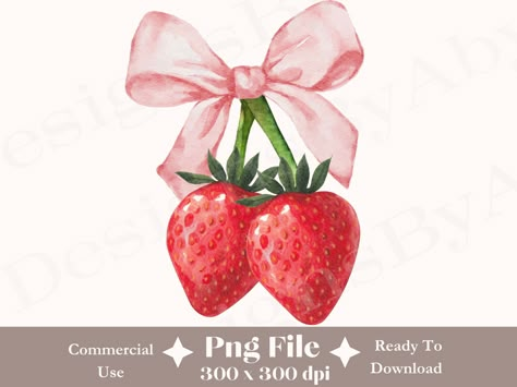 Cherry Png, Strawberry Coquette, Pink Bow Aesthetic, Png Ribbon, Cherry And Strawberry, Strawberry Png, Coquette Design, Bow Aesthetic, Instagram Animation