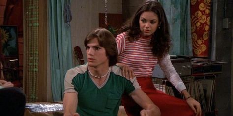 Voted as 'Most likely to destroy a talented man's potential' in That '70s Show, we go back to look at Jackie Burkhart's best quotes. Jackie And Kelso, Kelso That 70s Show, Donna And Eric, That 70s Show Outfits, 70s Show Outfits, Jackie Burkhart Outfits, Mila Kunis Ashton Kutcher, Michael Kelso, Jackie Burkhart