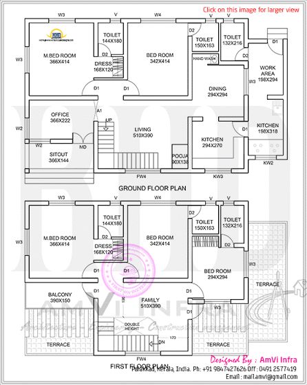 800 Sq Ft House, Four Bedroom House Plans, Duplex Floor Plans, 5 Bedroom House Plans, Indian House Plans, Free House Plans, 4 Bedroom House Plans, Duplex House Plans, Kerala House Design