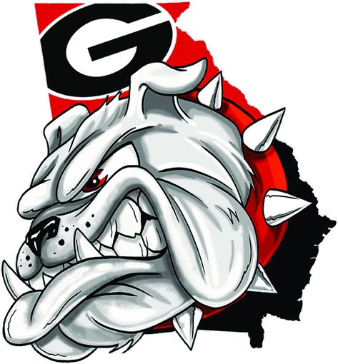 Our custom decals are printed with high quality inks on the best quality PVC foil, UV laminated to guarantee a long lasting product, water and heat resistant. We design, print and ship anything that you want made into a decal, for advertising, hobby, decoration, etc. Georgia Bulldog Drawing, Uga Bulldog Drawing, Georgia Bulldogs Clip Art, Bulldogs Mascot, Georgia Bulldog Sublimation Designs, Georgia Bulldog Mascot, Bulldog Wallpaper, Uga Football, Ga Bulldogs