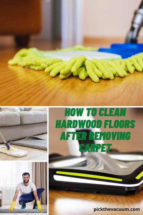 We talked about cleaning under the carpets, which basically calls for proper knowledge about the process of how to clean hardwood floors after removing carpet and which tools and products you need to use to do it safely but effectively. Step 1 – Remove The Carpets. 2 – Wash The Carpets. 3 – Clean The Loose Dirt and Mess. 4–Work On the Sticky Adhesive. 5–Prepare The Cleaning Solution. 6–Mop The Hardwood Floor Thoroughly. 7–Polish with Olive Oil. 8–Dry The Hardwood. 9-Place The Carpets Again. Carpet Removal, Hardwood Floor Care, Remove Carpet, How To Remove Glue, Removing Carpet, Clean Hardwood Floors, Dish Detergent, Carpet Padding, Got Wood