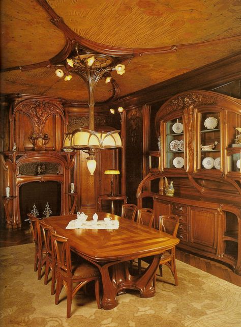 Bohemian Style Furniture, Art Nouveau Arquitectura, Bohemian Style Living Room, Art Nouveau Interior, Bohemian Room Decor, Bohemian Style Decor, Design Art Nouveau, Art Nouveau Furniture, Art Nouveau Decor