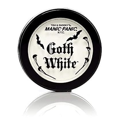 MANIC PANIC Goth White Cream To Powder Foundation - Velvety Full Coverage Foundation with Matte Finish - High Pigment Max Coverage Foundation for Cosplay & Everyday Use - Vegan, Cruelty-Free (0.35oz) White Foundation, Cream To Powder Foundation, Fantasy Hair Color, White Eyeshadow, Under Eye Concealer, Manic Panic, Gothic Makeup, Goth Makeup, Eye Concealer