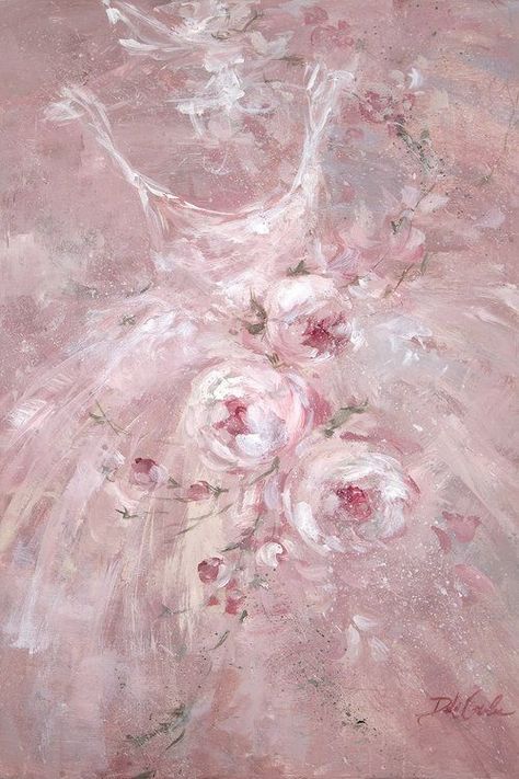 Rose Dance, Painting Romantic, Debi Coules, Iphone Wallpaper Photos, Pastel Pink Aesthetic, Painting Painting, Aesthetic Painting, Romantic Art, Rose Painting