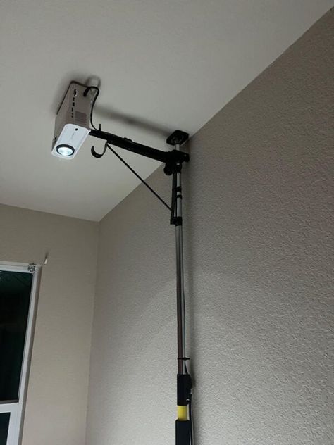 Projector Holder Diy, Diy Projector Ceiling Mount, Mounted Projector, Hanging Projector From Ceiling Diy, Projector Wall Mount, Projector Setup, Small Projector, Projector Ceiling Mount, Art Projector