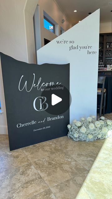 Cherrelle on Instagram: "I wanted a grand welcome sign for my wedding so I DIY’d my wedding welcome sign. I also love crafting and wanted to save some money. This is a short recap of the process. It took me about 3 months to make the sign. I didn’t work on it everyday, maybe 5-6 times a month. You could probably do it much faster if you work on it consistently. I had a lot of fun creating this. I used insulation foam board, paint, nail glue and 2x4 wood/lumbar from @homedepot and my @cricut machine I specifically purchased for this project and one other.   I plan to share a longer version of the video that provides more details. I got the idea of using foam board and making the sign from @kaylasimonehome 🫶🏾 thank you girl!   I almost wanted to start a sign making business after doing thi Foam Board Wedding Sign Diy, Diy Foam Board Sign, Painting Foam Board Insulation, Welcome Wedding Sign Diy, Foam Insulation Board Backdrop, Foam Board Wedding Sign, Diy Welcome Wedding Sign, Diy Wedding Signs Wood, Foam Board Projects