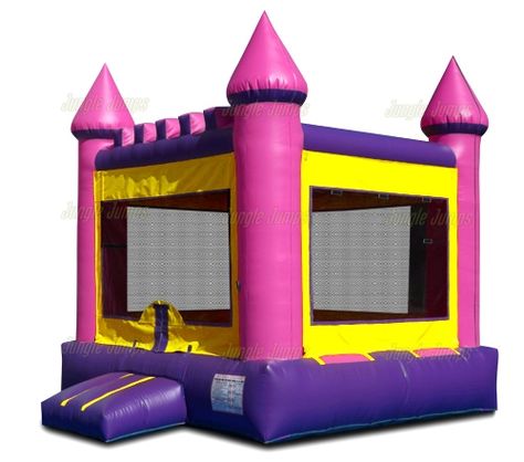 Pink Module Bouncer Water Slide Bounce House, Bounce House With Slide, House Slide, Bounce Houses, Holiday Inflatables, Pink Castle, Inflatable Bounce House, Giant Inflatable, Bouncy Castle