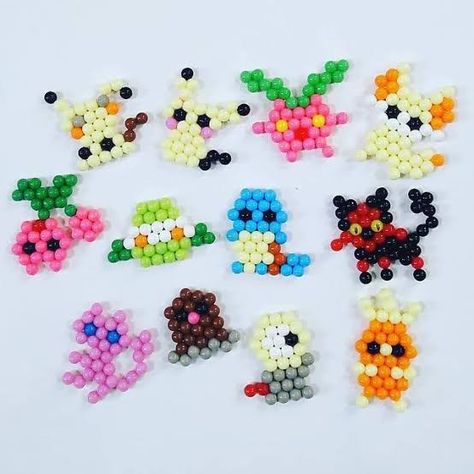 Aquabeads Templates, Aqua Beads, Fuse Beads, Perler Bead Patterns, Bead Patterns, Perler Bead, Hama Beads, Perler Beads, Fine Motor Skills