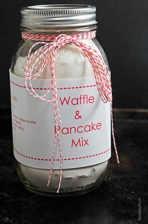 Buttermilk Waffle, Waffle Mix Recipes, Pancake Mix Recipe, Recipe Printable, Homemade Dry Mixes, Buttermilk Waffles, Homemade Pantry, Diy Kosmetik, Mason Jar Meals