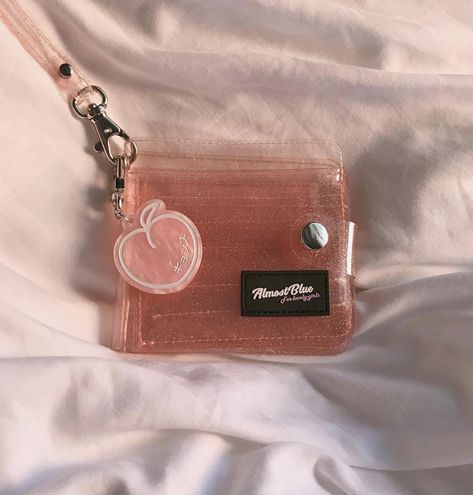 Aesthetic Wallet, Yennefer Of Vengerberg, Peach Aesthetic, Cute Wallets, Free Socks, Korean Aesthetic, Kpop Merch, Just Peachy, Cute Bags