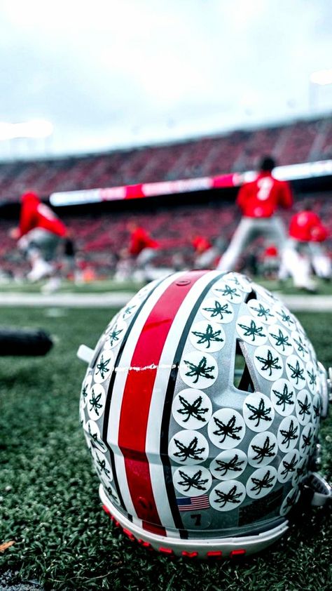 Credit to the photographer Ohio State Football Wallpaper, Ohio State Helmet, Ohio State Wallpaper, Osu Buckeyes Football, College Wallpaper, Ohio Buckeyes, Buckeye Nation, Ohio State Buckeyes Football, Osu Buckeyes