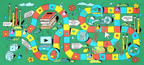 The Student-Centered Syllabus Board Games Illustration, Board Game Illustration, Be More Flexible, Games Illustration, Credit Card Design, Student Center, Teachable Moments, Classic Board Games, Game Illustration