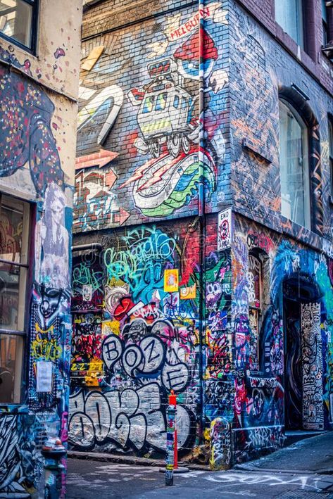 Graffiti Street Art in Melbourne Australia, Victoria stock photo Street Vandalism Aesthetic, Urban Moodboard Inspiration, Graffiti Street Art Ideas, Melbourne Street Art, Graphite Art Street, Grafitti Street Art Graffiti, Urban Street Art Graffiti Artworks, Graffiti Building, Street Grafitti