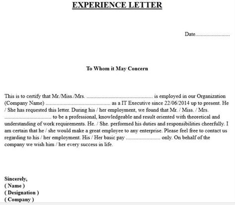 Experience certificate letter, experience certificate format Experience Letter Format For Employee, Work Experience Certificate Format, Work Experience Letter, Experience Letter Format, Experience Certificate Format, Experience Letter, Experience Certificate, Certificate Ideas, Spell Your Name Workout