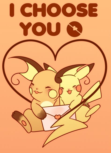 I Choose You! by SeviYummy.deviantart.com on @DeviantArt Pokemon Valentines Box, I Choose You Pokemon, Pichu Pikachu Raichu, Pokemon Decal, Pokemon Valentine, Pikachu Raichu, Valentines Day Drawing, Funny Valentines Cards, Cute Pikachu