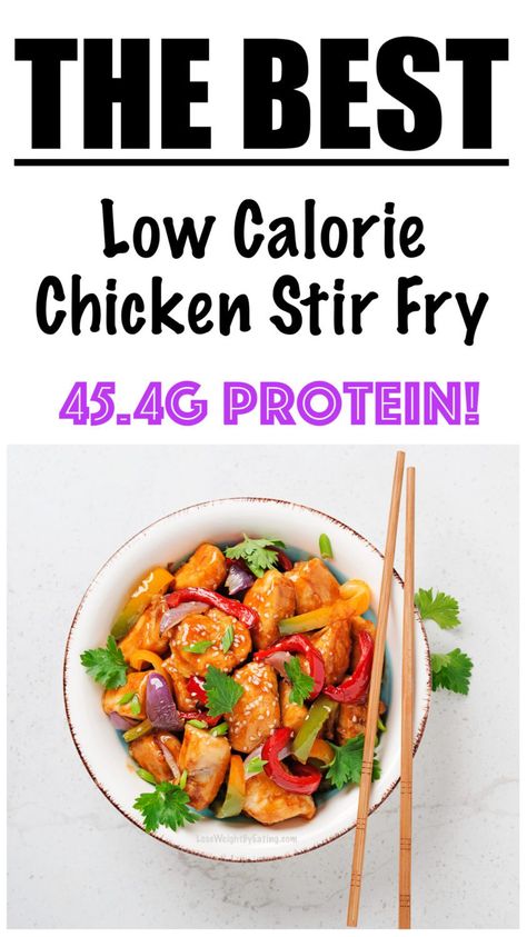 Low Calorie Chicken Stir Fry, Chicken Bits, Isagenix Recipes, Healthy Chicken Stir Fry, Homemade Stir Fry Sauce, Low Calorie High Protein, Homemade Stir Fry, Low Calorie Chicken, Low Calorie Protein