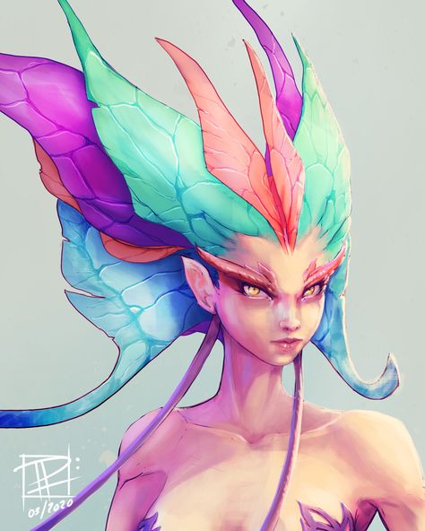 ArtStation - The Butterfly Queen Butterfly People Art, Butterfly Oc Art, Butterfly Humanoid, Alien Butterfly, Butterfly Person, Butterfly Character Design, Butterfly Warrior, Butterfly Oc, Human Butterfly