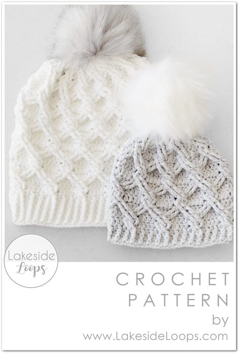 Camdyn Cable Crochet Hat – FREE Pattern – Lakeside Loops Cable Hat, Crochet Hat Patterns, Crochet Beanies, Crochet Cable, Crochet Knit Hat, Crochet Hat Free, Bonnet Crochet, Crochet Beanie Pattern, Crocheted Hats