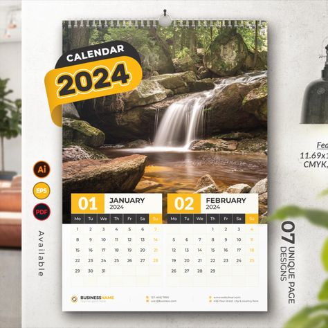 Wall Calendar 2024 Template #calendar #calendar2024 #wallcalendar #calendardesign #newcalendar #2024calendar #businesscalendar #officecalendar #new #newyear #happynewyear #newyearcalendar #wallcalendar2024 #corporatecalendar #2024trends #freshcalendar #minimalcalendar #calendartemplate #calendar2024template #didargds #didargdscalendar #visualgraphics #visualgraphicsuc #AI #AdobeIllustrator #colorfulcalendar #creative #creativecalendar #creativity #Id #Indesign #moderncalendar #stationery Calenders Design Creative, Calander Design, 2024 Template, Minimal Calendar, Modern Calendar, Office Calendar, Creative Calendar, New Year Calendar, Business Calendar