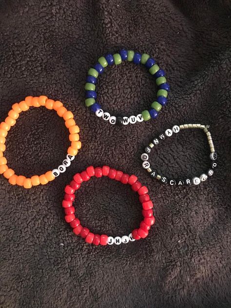 Tally Hall, Bracelet Craft Diy, Kandi Bracelets, Music Jewelry, Diy Bracelets Patterns, Bracelet Crafts, Homemade Christmas, Little Princess, Bracelet Patterns