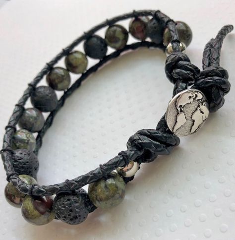 Dragonfire Men's Wrapped Bracelet Tutorial Mans Bracelets Diy, Guy Bracelets Diy, Diy Men’s Jewelry, Diy Mens Ring, Mens Bracelet Diy Tutorials, Jewelry For Men Diy, Diy Mens Jewelry, Bracelets For Men Diy, Mens Jewelry Diy