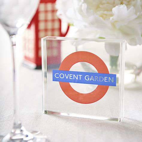 London underground themed wedding table name. Personalised to the tube stations (or tube lines) of your choice. Coordinating items available. #londonwedding #londonunderground #tubestation #weddingtablename #weddingreceptionideas London Wedding Theme, Lace Wedding Invitations Diy, Royal Wedding Ideas, Wedding Arch Greenery, Tropical Wedding Centerpieces, Coronation Party, Intimate Micro Wedding, Wedding Table Name, Wedding Table Themes