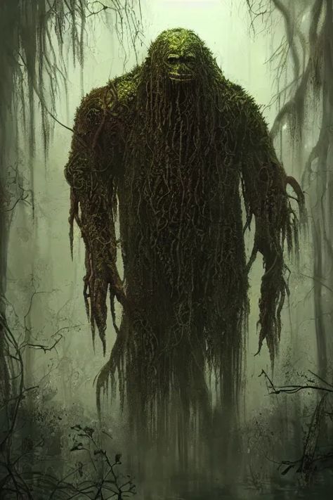 lovecraftian swamp monster, extremely detailed digital | Stable Diffusion | OpenArt Fantasy Swamp, Mythical Swamp Creatures, Swamp Digital Art, Swamp Monster Character Design, Moss Monster Art, Swamp Monster, Swamp Monster Art, Swamp Creature, Swamp People