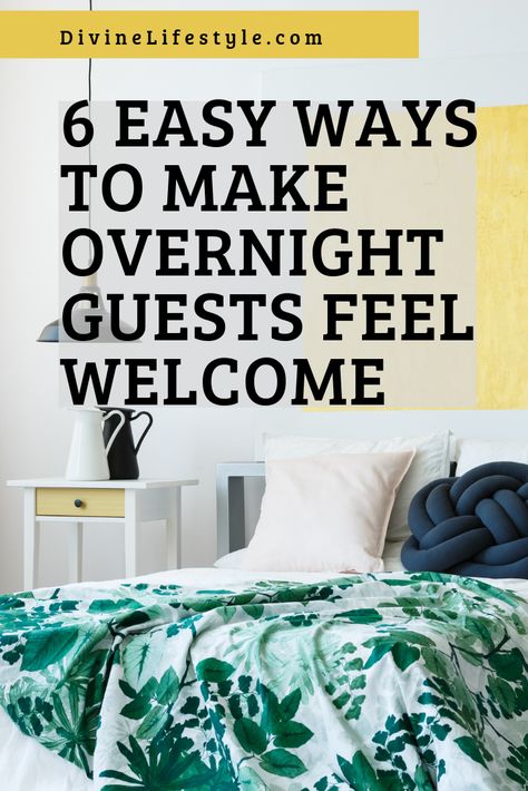 6 Easy Ways To Make Overnight Guests Feel Welcome  //  DivineLifestyle.com  //  #guestroom #homedecor #houseguest Air Mattress Guest Room, Guest Checklist, Relaxing Places, Air Mattress, Overnight Guests, Home Recipes, Easy Tutorial, Deep Cleaning, Guest House