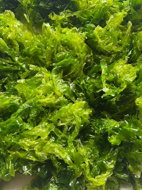 Sea Lettuce, Lettuce Recipes, Sea Maiden, Edible Seaweed, Grilled Tofu, Living Simply, Green Algae, Sweet Chilli Sauce, Food Web