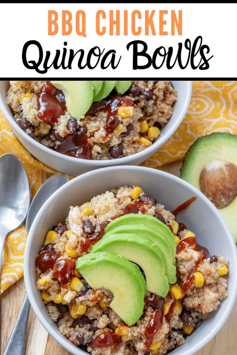 Bbq Chicken Quinoa, Chicken Quinoa Recipes, Quinoa Side, Quinoa Recipes Dinner, Bowls Dinner, Quinoa Benefits, Quinoa Recipes Easy, Breakfast Quinoa, Salad Quinoa