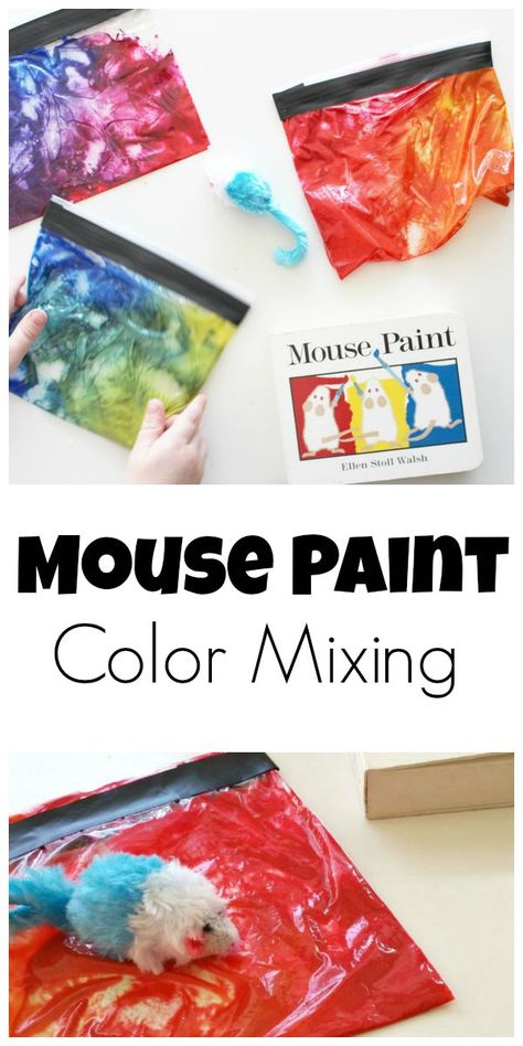 Mouse Paint Activities, Preschool Color Theme, Paint Color Mixing, Paint Activities, Colors Preschool, Books With Activities, Preschool Color Activities, Mouse Paint, Color Unit