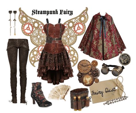 Steampunk Halloween Costumes Couples, Steam Punk Costume Ideas, Steampunk Rave Outfit, Steampunk Fairy Costume, Steampunk Halloween Costumes Women, Fantasy Festival Outfit, Steampunk Couples Costume, Diy Steampunk Costume, Steam Punk Fairy